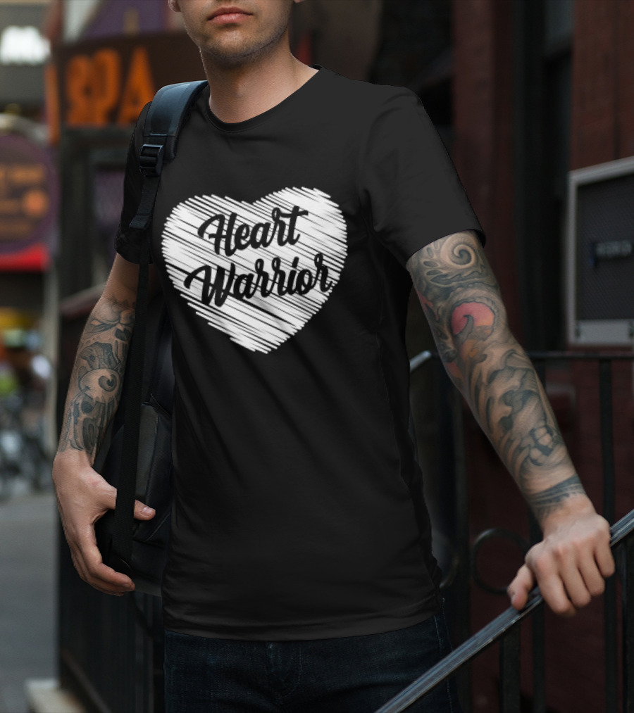 Heart Warrior Wear Red Heart Disease Awareness T-Shirt