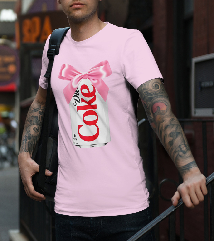 Pink Bow Diet Coke Can T-Shirt