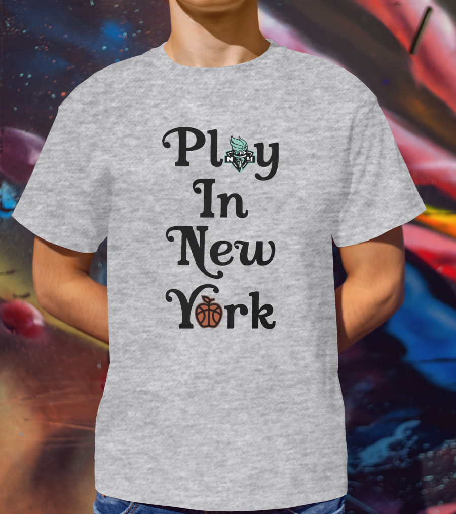 Play In New York Liberty Basketball Icon T-Shirt