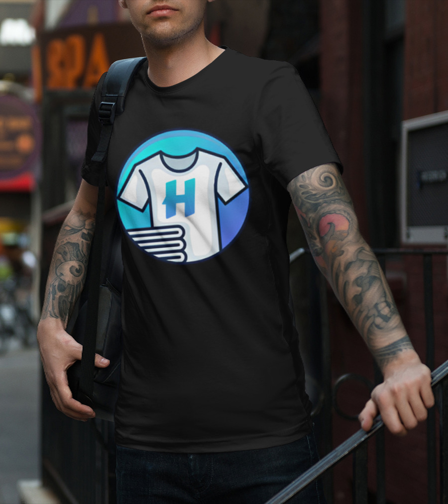 Hafrito H Logo On Shirt With Folded Laundry T-Shirt