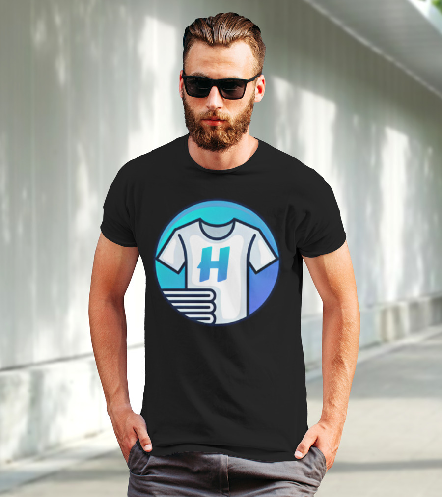 Hafrito H Logo On Shirt With Folded Laundry T-Shirt