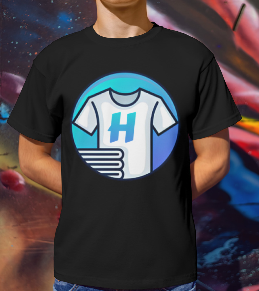Hafrito H Logo On Shirt With Folded Laundry T-Shirt