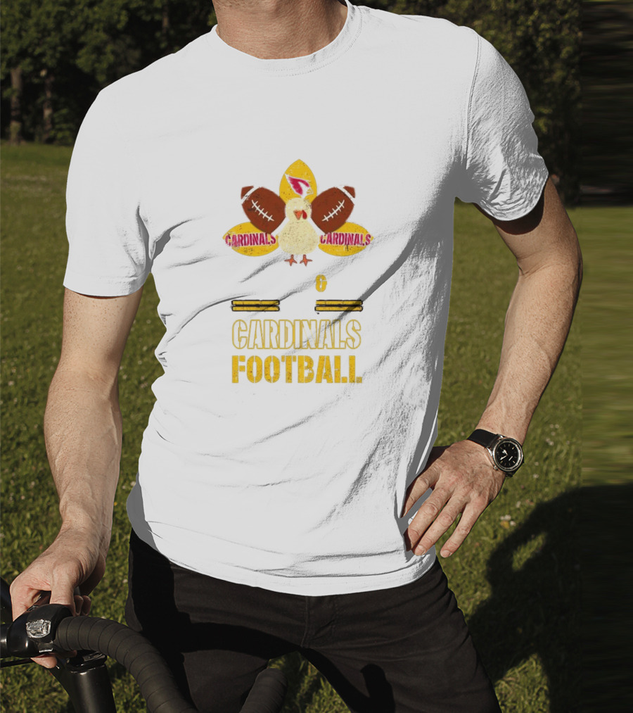 Arizona Cardinals Turkey Pie Football Thanksgiving T-Shirt