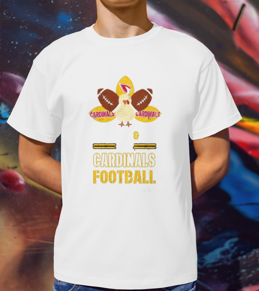 Arizona Cardinals Turkey Pie Football Thanksgiving T-Shirt