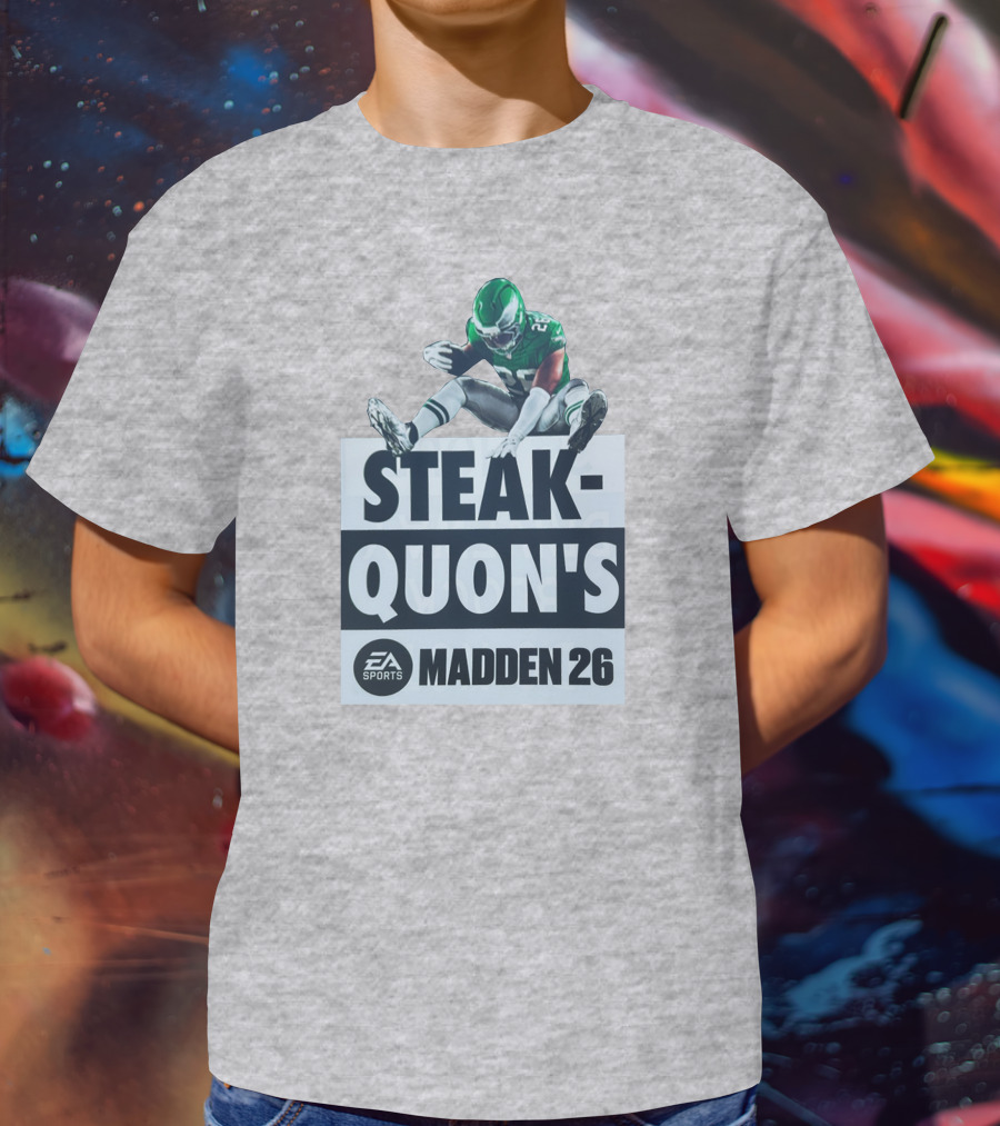 Saquon Barkley Steak Quon’s EA Sports Madden 26 Philadelphia Eagles T-Shirt
