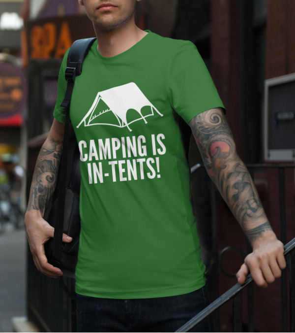 Camping Is In-Tents Camping Tent Image T-Shirt