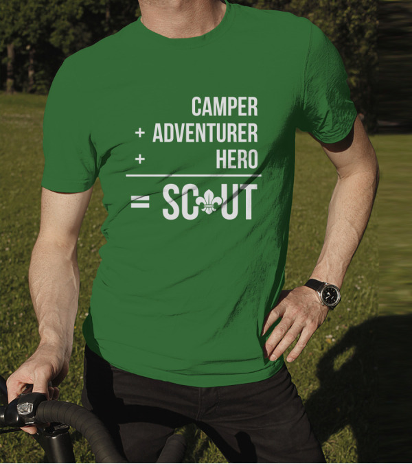 Camper Adventurer Hero Scout Fleur-de-Lis T-Shirt