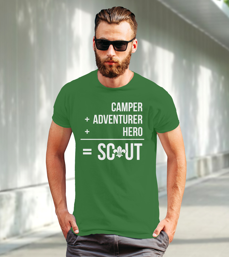 Camper Adventurer Hero Scout Fleur-de-Lis T-Shirt