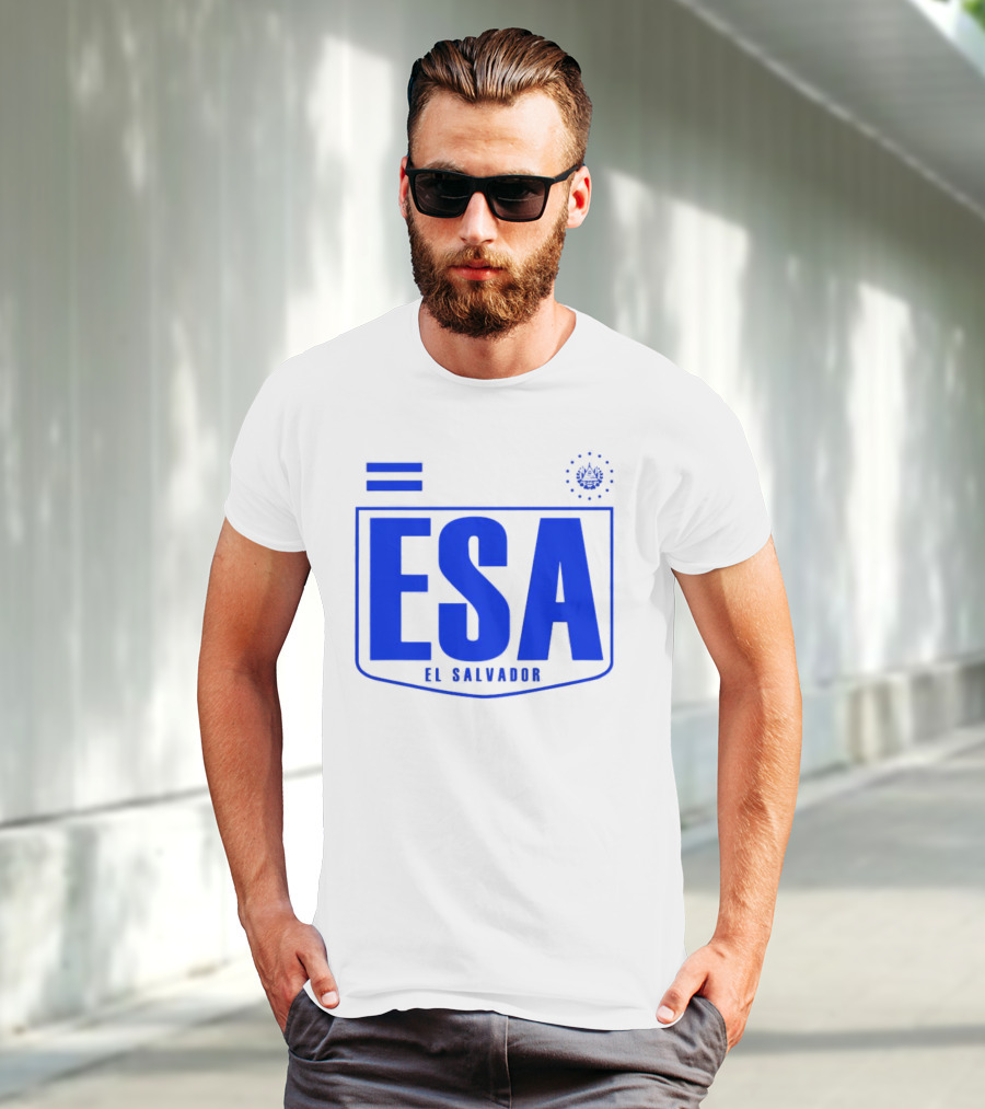 ESA El Salvador Logo Emblem With National T-Shirt