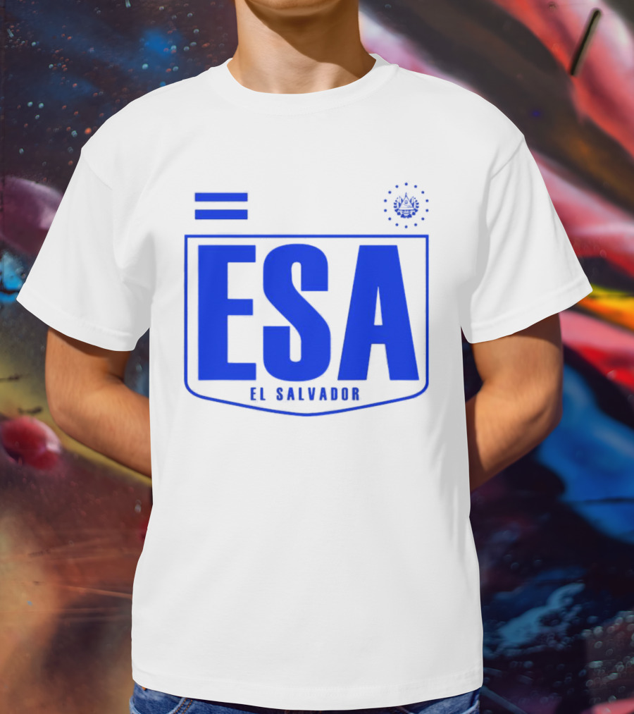 ESA El Salvador Logo Emblem With National T-Shirt