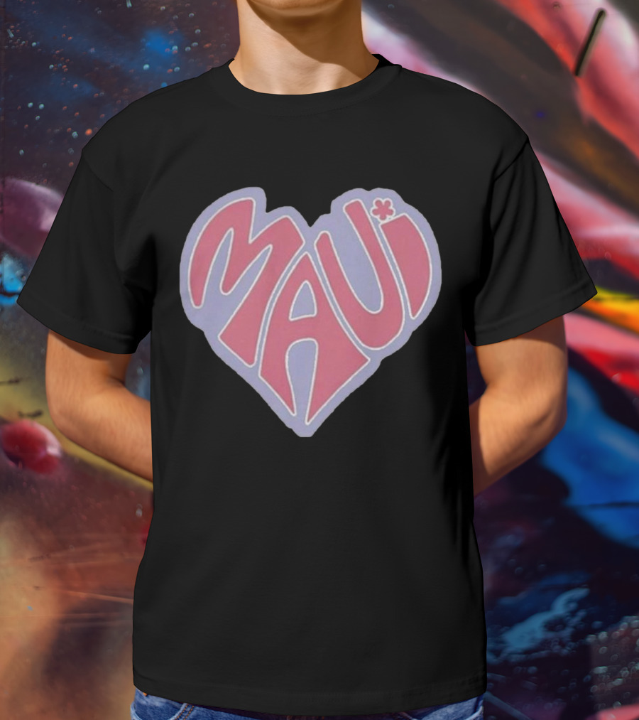Maui Heart Retro T-Shirt