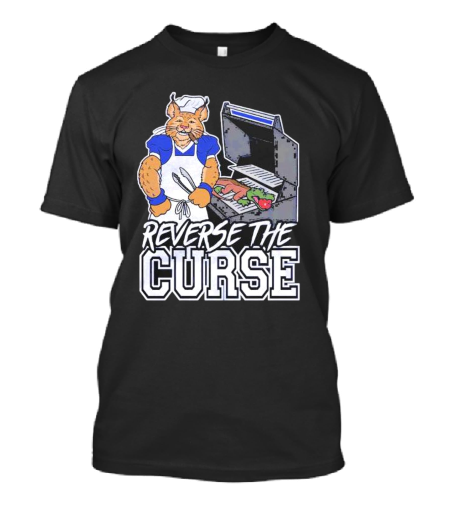 Reverse The Curse Cat Grilling Gator T-Shirt
