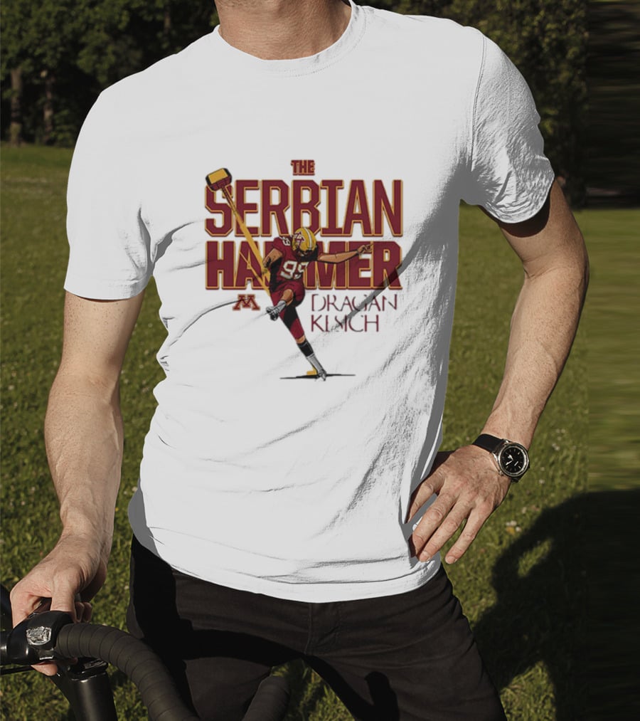 The Serbian Hammer Dragan Kesich Minnesota Football 95 T-Shirt