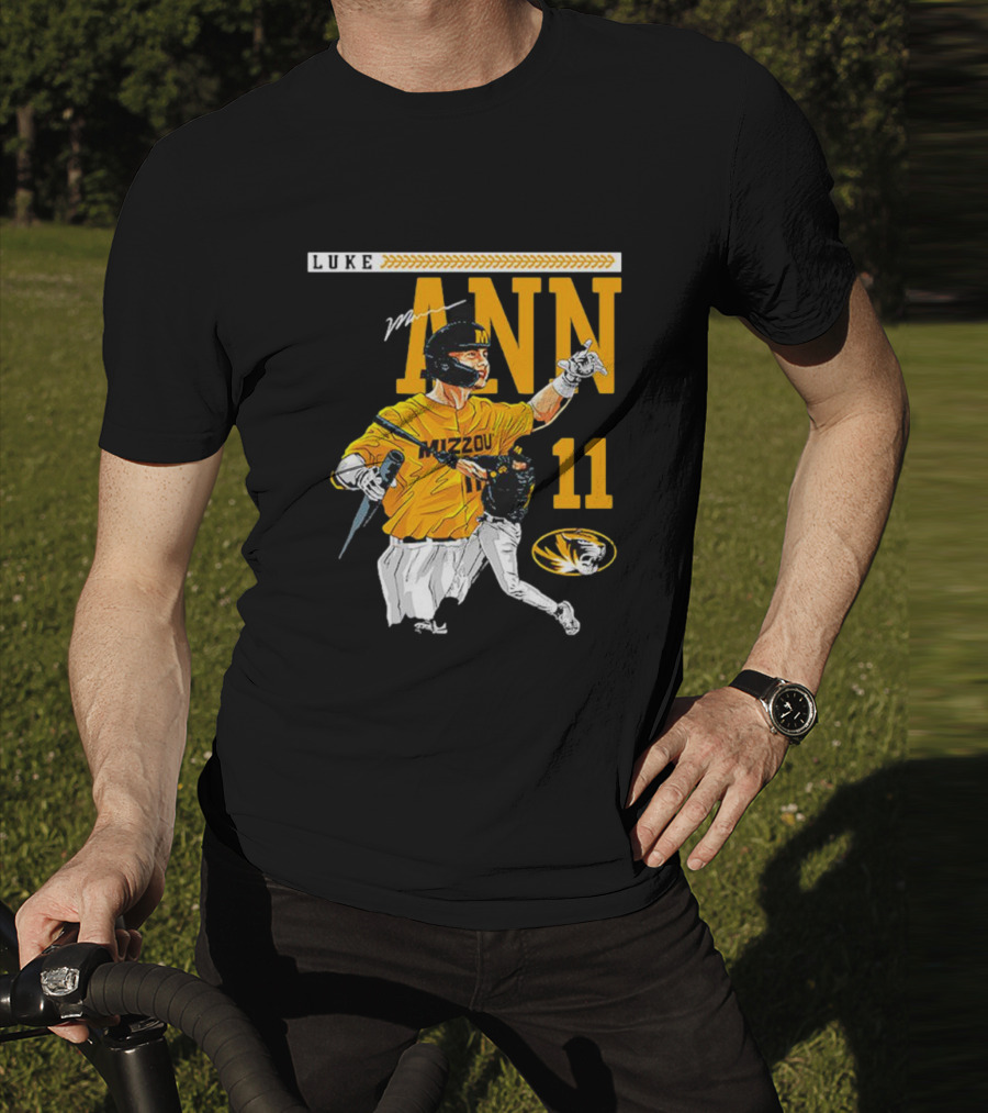 LUKE MANN MIZZOU BASEBALL 11 MISSOURI NCAA TIGERS T-Shirt