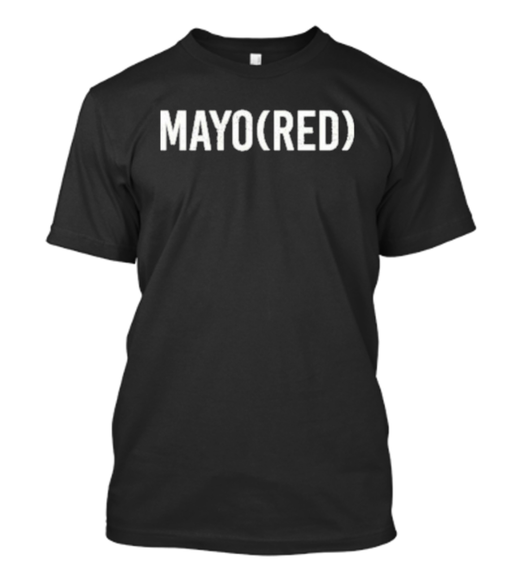 MAYO(RED) Text With Parentheses T-Shirt