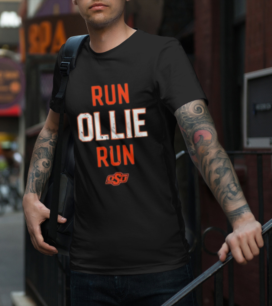 Oklahoma State University OSU Run Ollie Run T-Shirt
