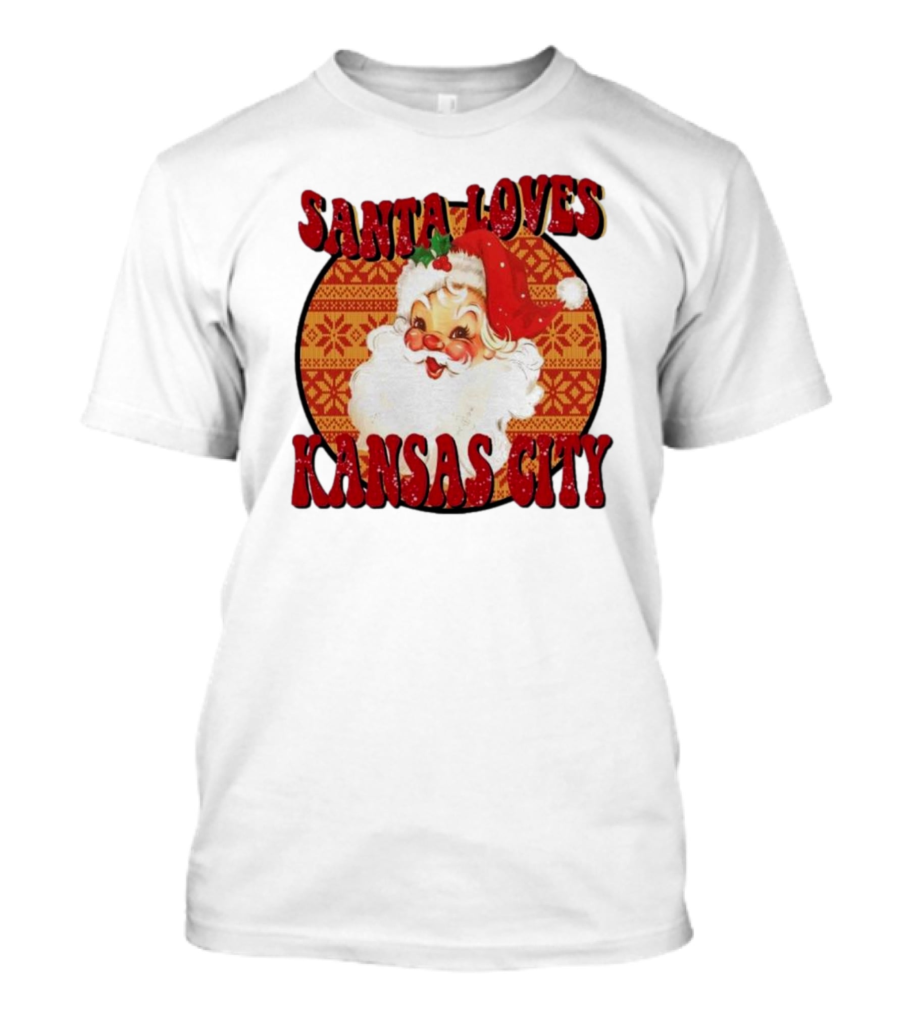 Santa Loves Kansas City T-Shirt