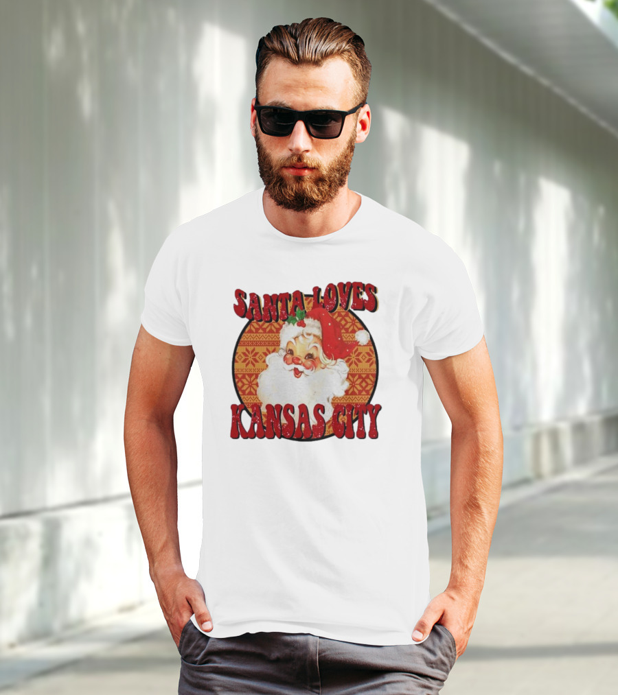 Santa Loves Kansas City T-Shirt