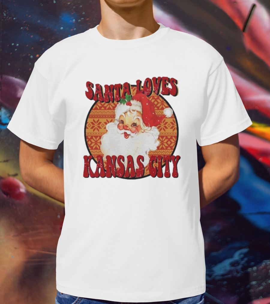 Santa Loves Kansas City T-Shirt