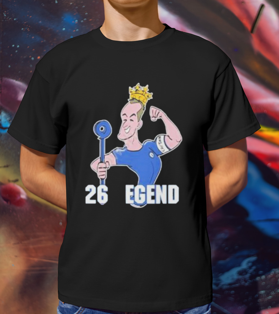 Londons First John Terry 26 Legend Captain Crown T-Shirt
