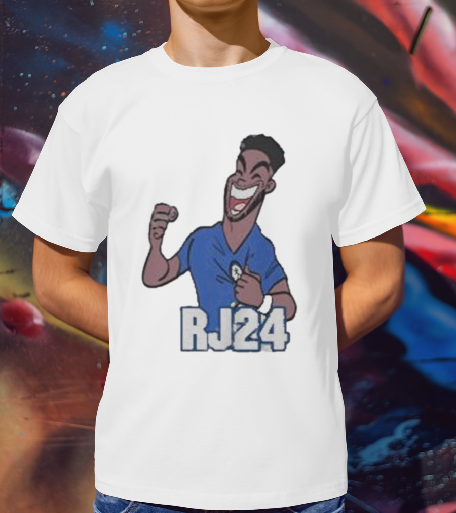 Reece James RJ24 Cartoon Blue Football T-Shirt