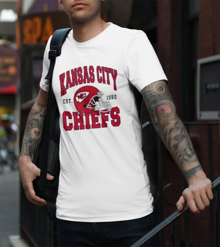 Kansas City Chiefs Est 1960 Helmet Chiefs Football T-Shirt