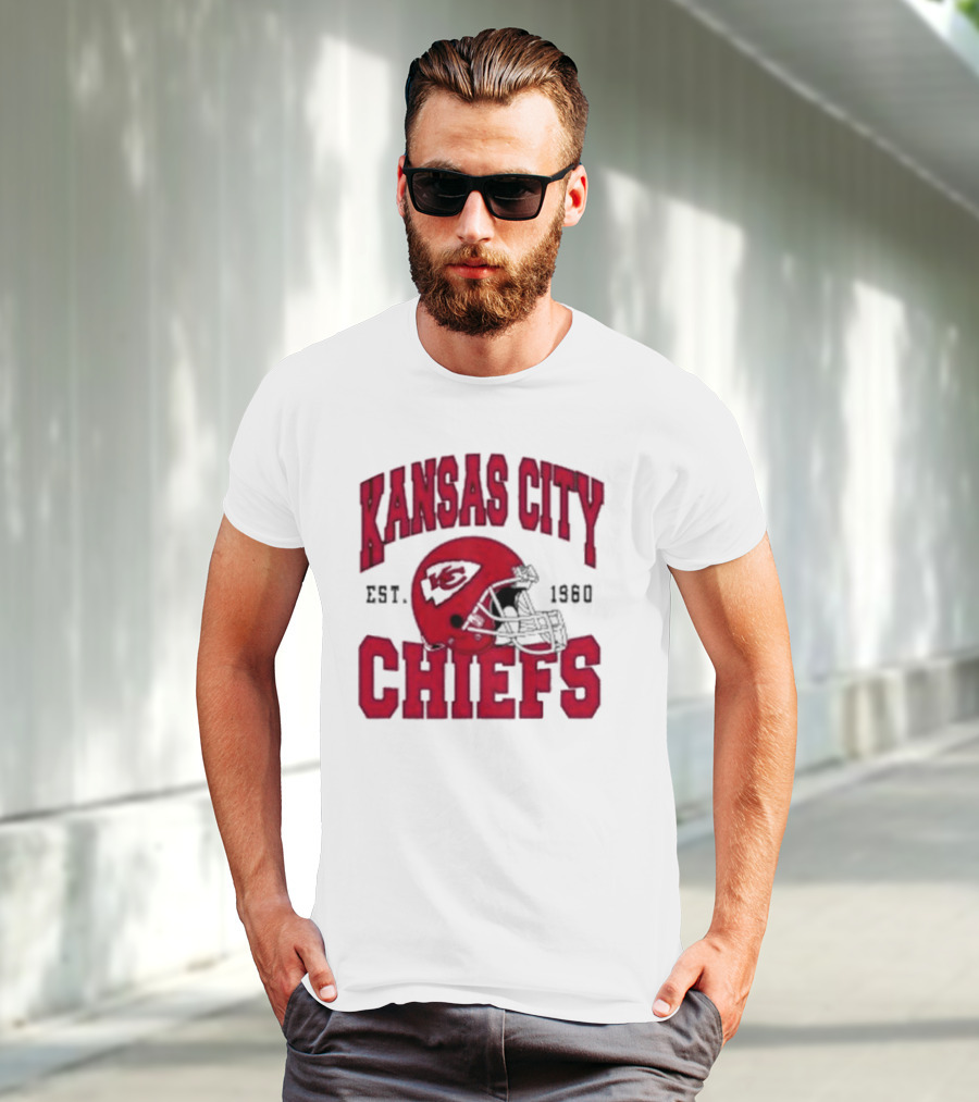Kansas City Chiefs Est 1960 Helmet Chiefs Football T-Shirt
