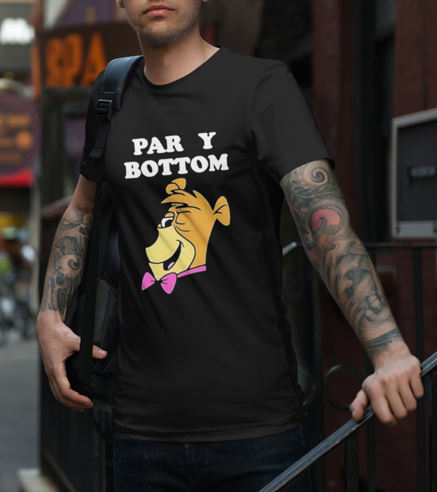 Yogi Bear Party Bottom Bow Tie Winking T-Shirt