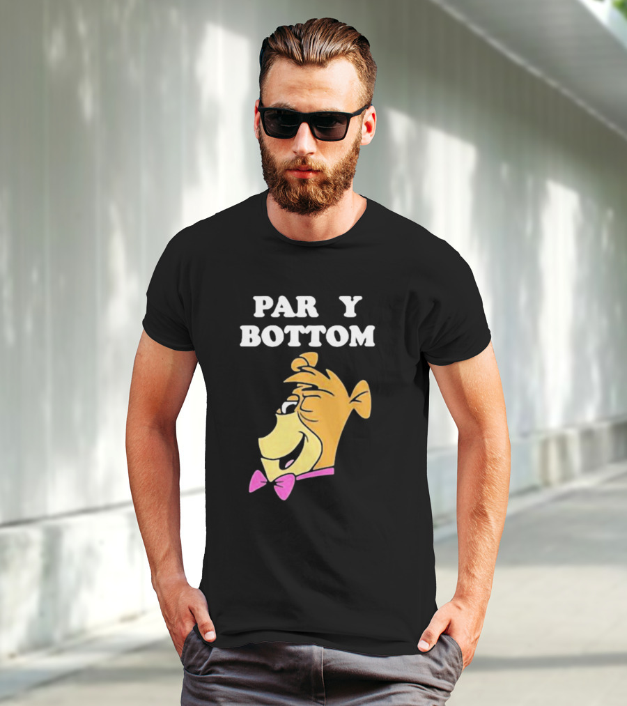 Yogi Bear Party Bottom Bow Tie Winking T-Shirt