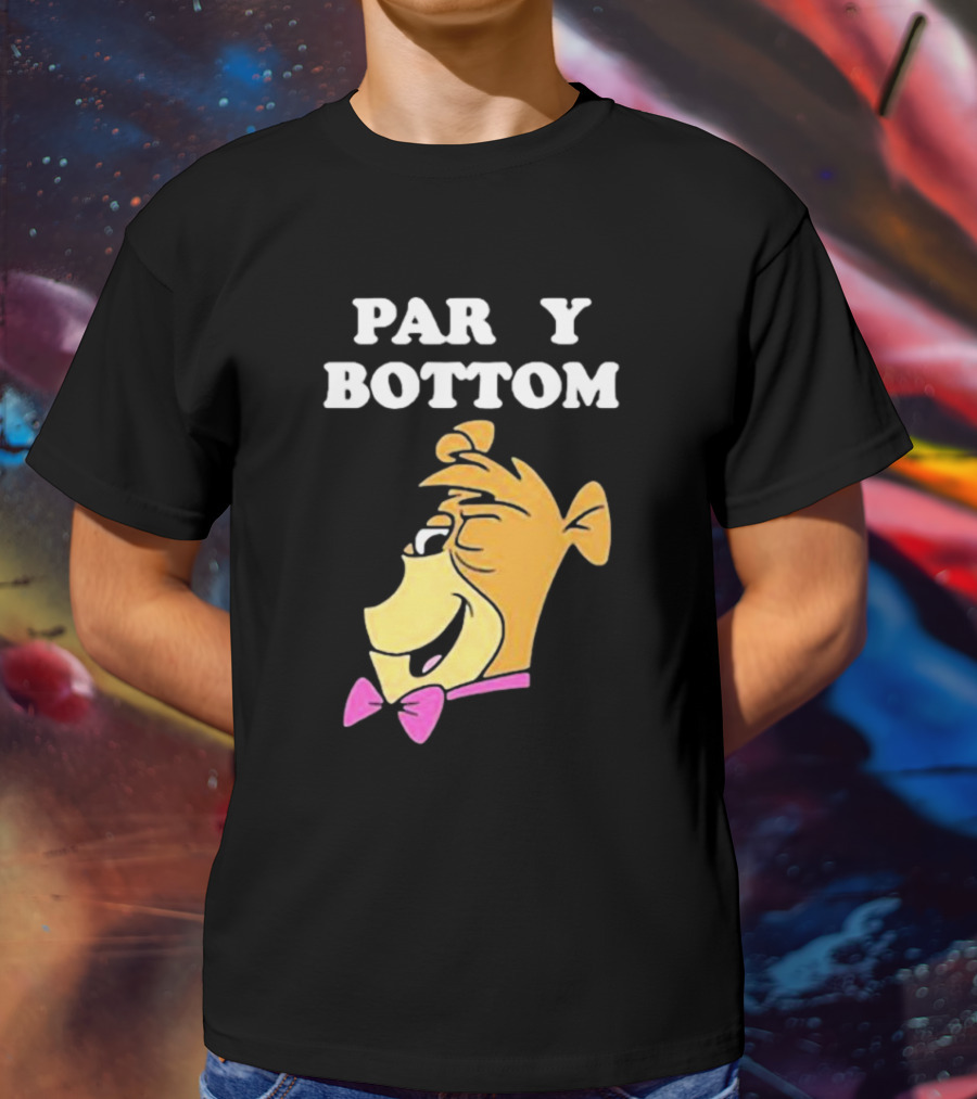 Yogi Bear Party Bottom Bow Tie Winking T-Shirt