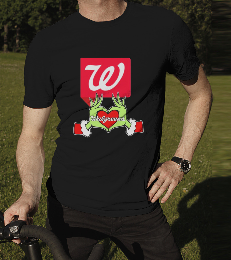 The Grinch Hand Heart Walgreens Christmas T-Shirt