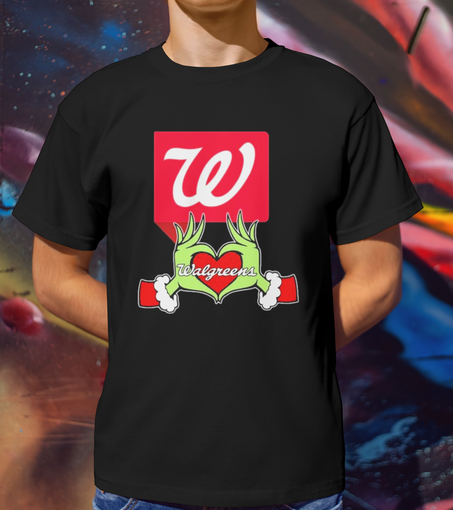 The Grinch Hand Heart Walgreens Christmas T-Shirt