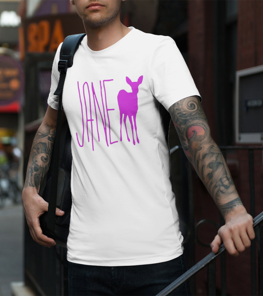 Forbidden Planet Jane Doe Pink Deer T-Shirt