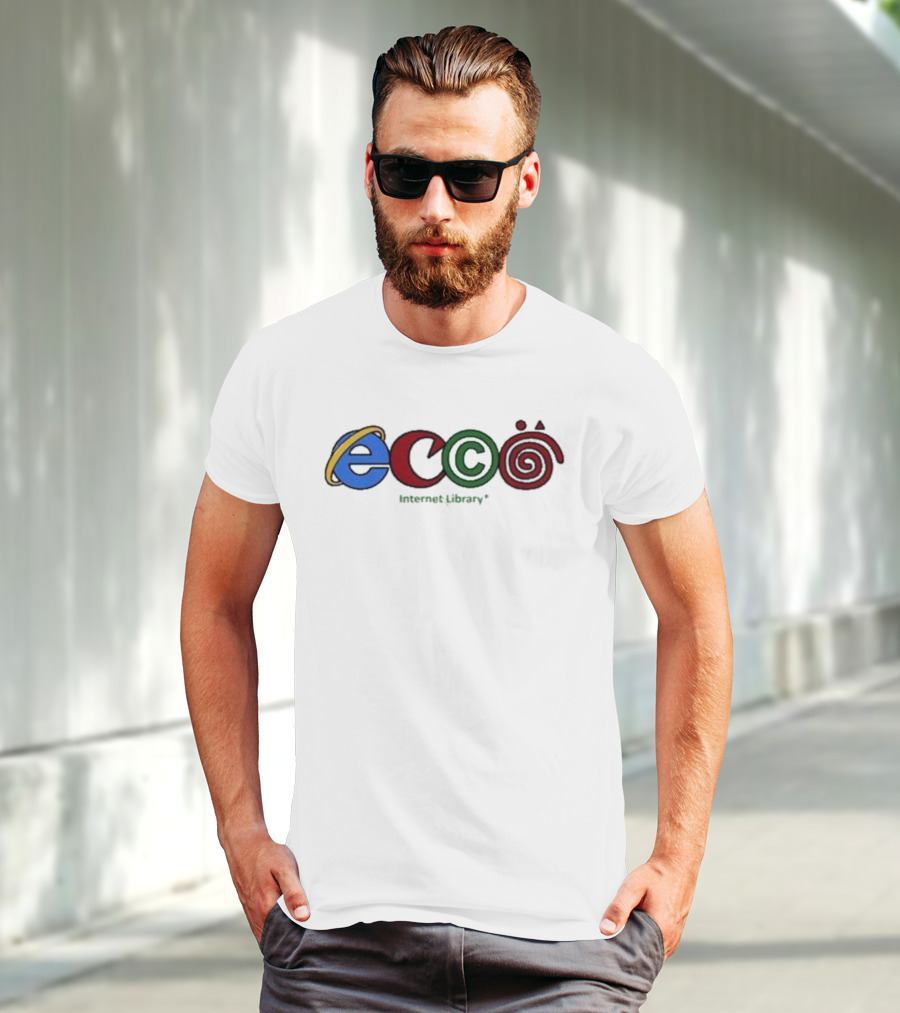 Ecco Internet Library Logo Parody 3Cc0 T-Shirt