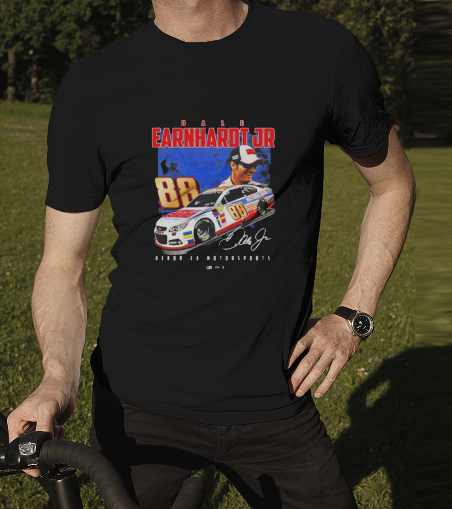 Dale Earnhardt Jr 88 National Guard Hendrick Motorsports Signature Car T-Shirt