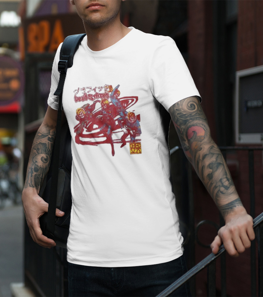 Deva States Astronauts Red Abstract T-Shirt