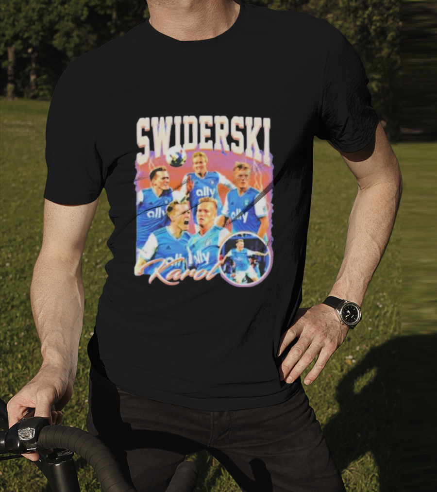 Karol Swiderski Ally Soccer Celebration Montage T-Shirt