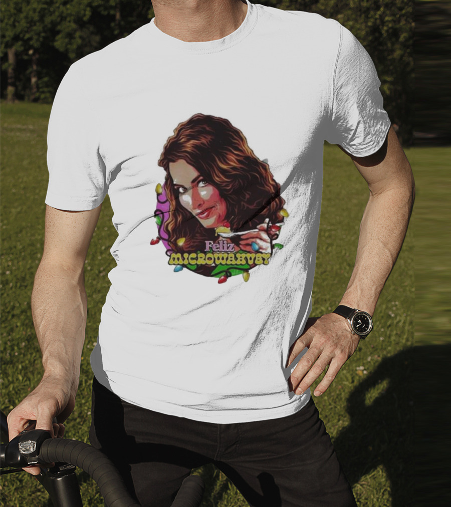Feliz Microwavery Nordacious Holiday Lights T-Shirt