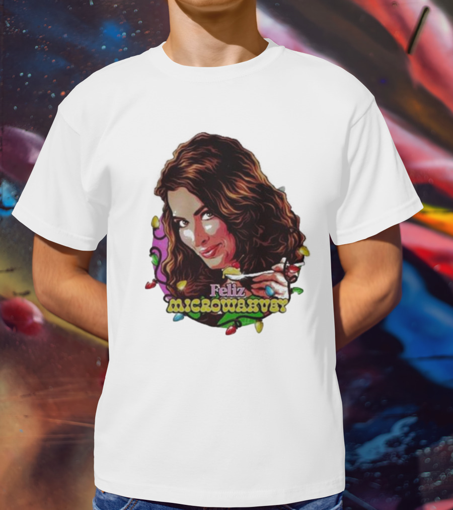 Feliz Microwavery Nordacious Holiday Lights T-Shirt