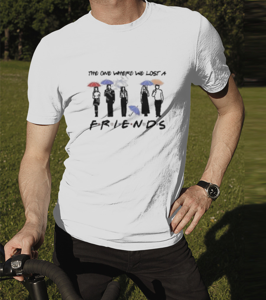 Rip Matthew Perry The One Where We Lost A Friends Umbrella T-Shirt