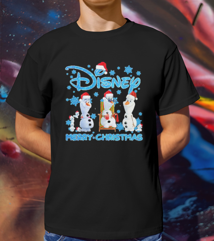 Disney Merry Christmas Olaf Santa T-Shirt