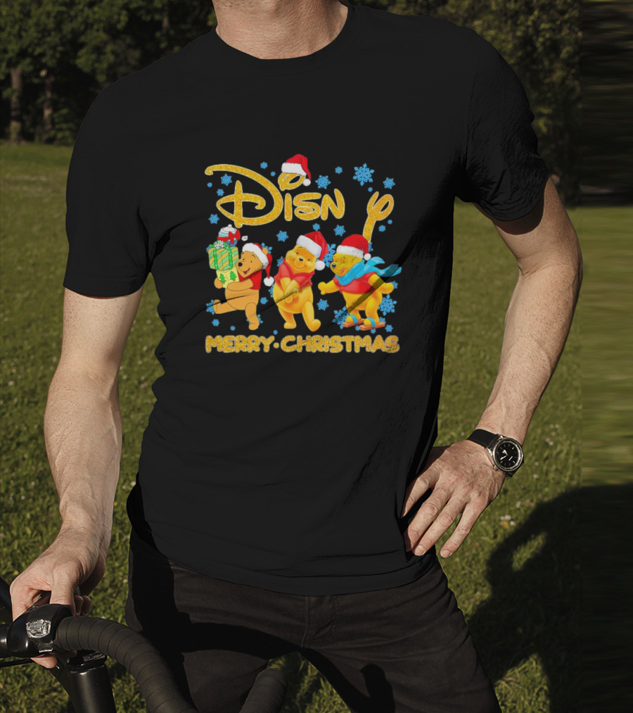 Disney Winnie-the-Pooh Santa Merry Christmas T-Shirt