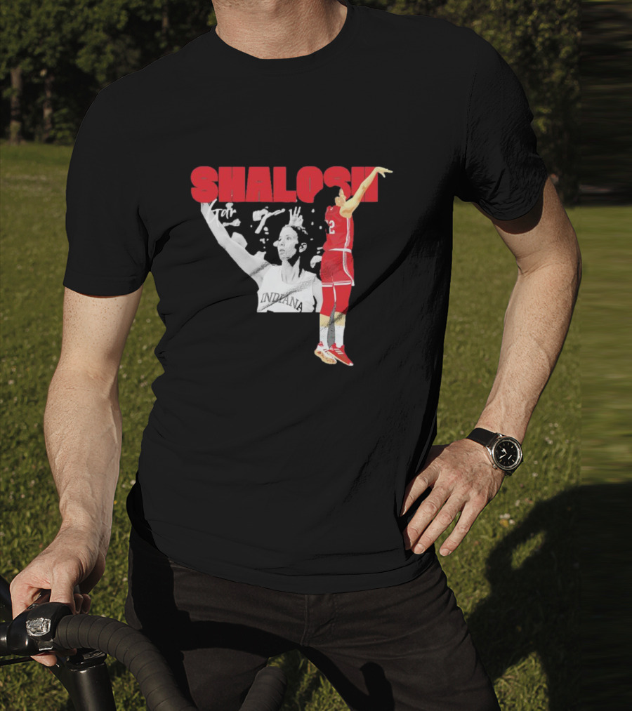 Yarden Garzon Shalosh Indiana Basketball Player Action Shot T-Shirt