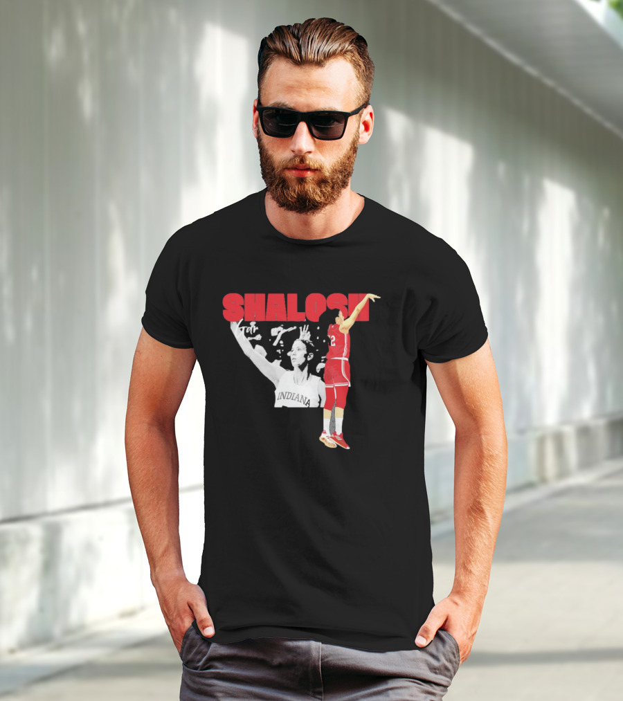 Yarden Garzon Shalosh Indiana Basketball Player Action Shot T-Shirt