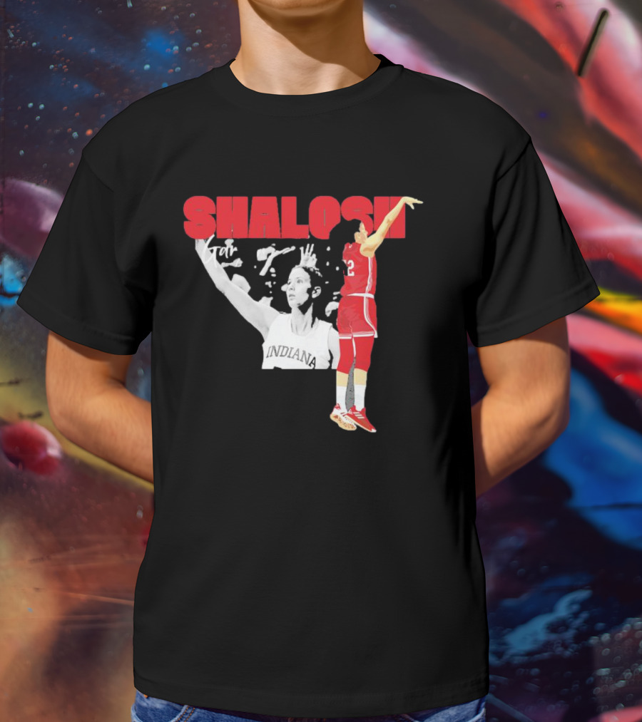 Yarden Garzon Shalosh Indiana Basketball Player Action Shot T-Shirt