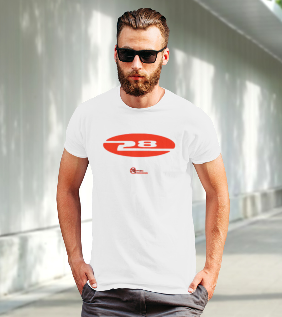 28 Official Programme Logo Red Oval T-Shirt