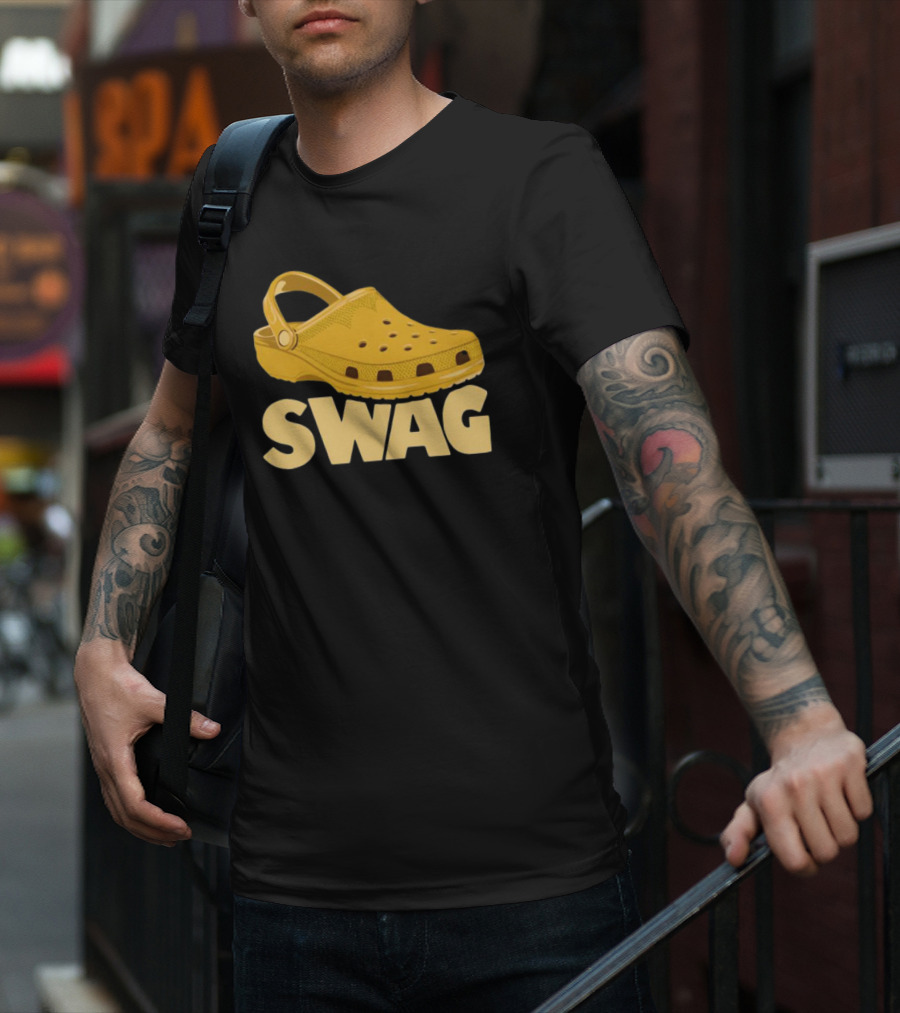 Croc Swag Yellow Clogs T-Shirt