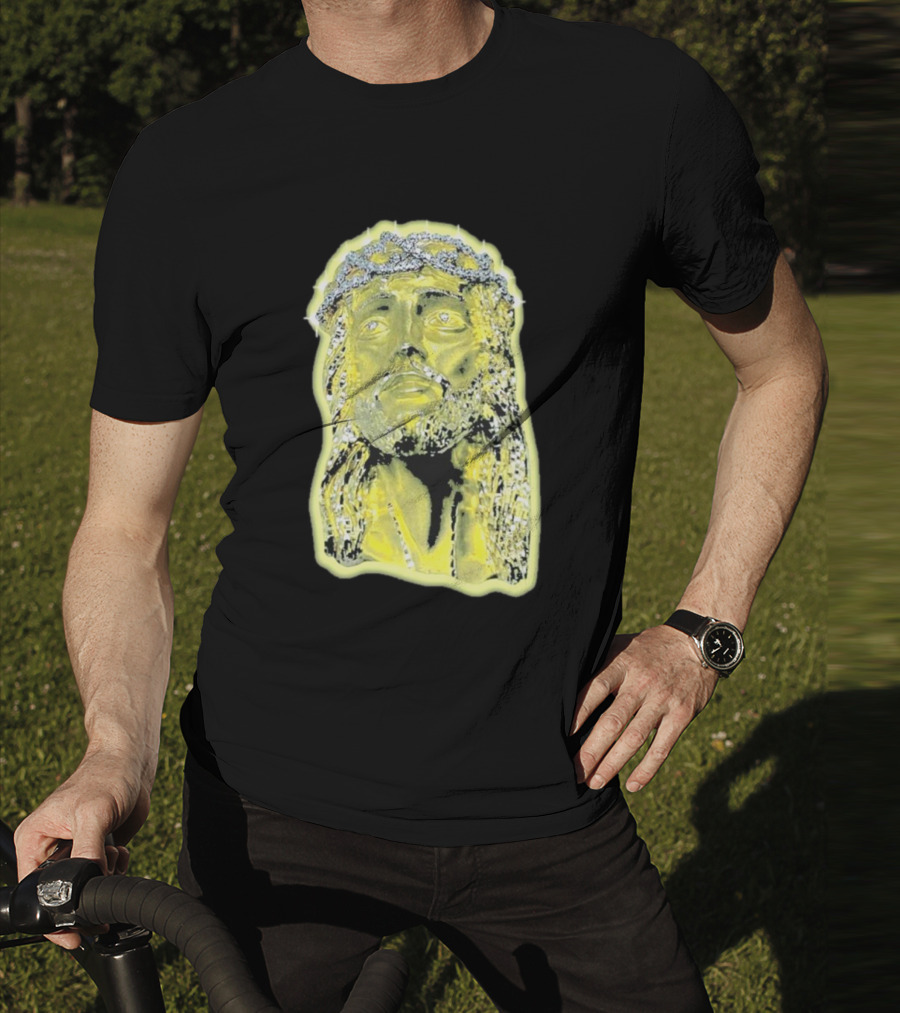Jesus Piece Gold Diamond Crown Of Thorns Iconic Christian T-Shirt