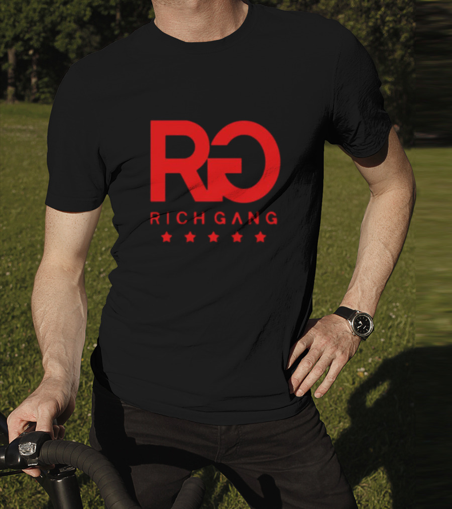 Rich Gang Logo RG Five Stars T-Shirt