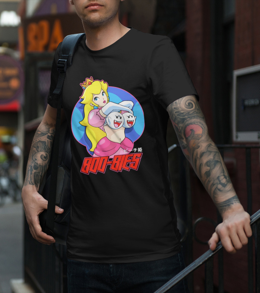 Princess Peach Boo-Bies ピーチ姫 T-Shirt